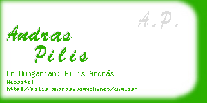 andras pilis business card